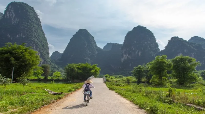 Biking in Guilin