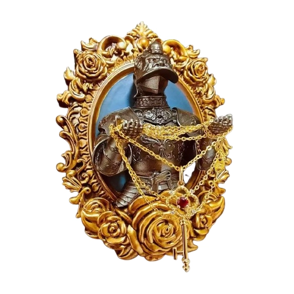 Shenzhen Nanshan Museum 'Rose & Knight' Resin Fridge Magnet: A Fusion of Elegance and Strength Inspired by Local Heritage