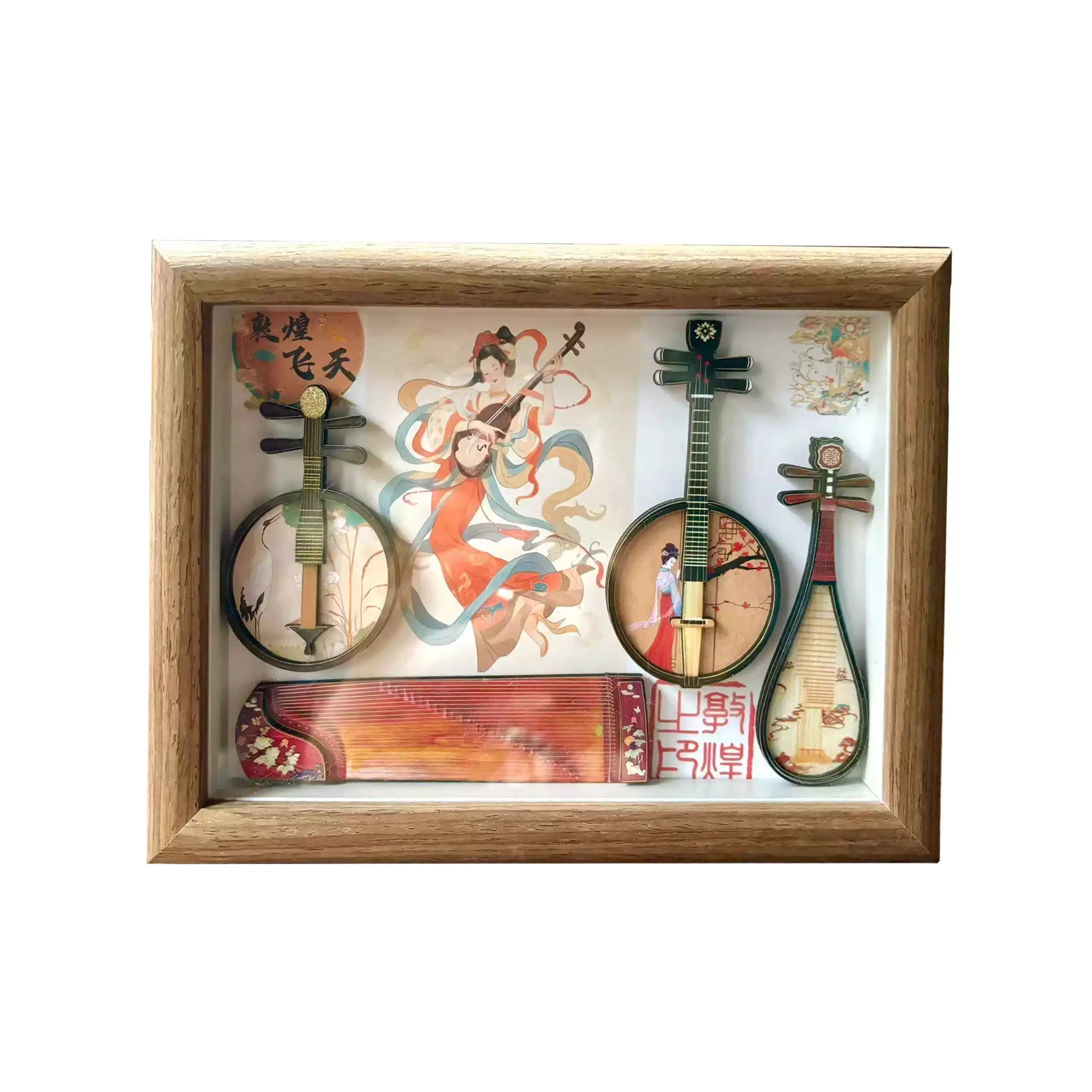 Dunhuang Flying Apsara Vintage-Style Miniature Figurine – Chinese Cultural Keepsake with Silk Road Charm