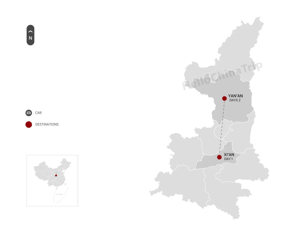2 Days Xi'an-Chenlu Ancient Town+Yan'an Tour