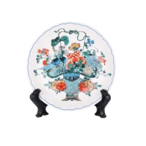 Suzhou Museum Porcelain Pattern Mini Plate Magnet – Ceramic Fridge Decor with Traditional Chinese Motifs