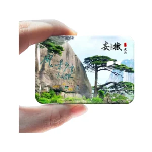 Anhui Huangshan 3D Relief Fridge/Door Magnet: Miniature Masterpiece of China’s Legendary "Yellow Mountain"—Featuring Granite Peaks, Welcome Pines & Misty Valleys!
