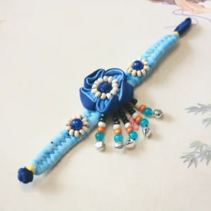 Bai Ethnic Handmade Tie-Dye Fabric Bracelet from Dali Ancient City, Yunnan