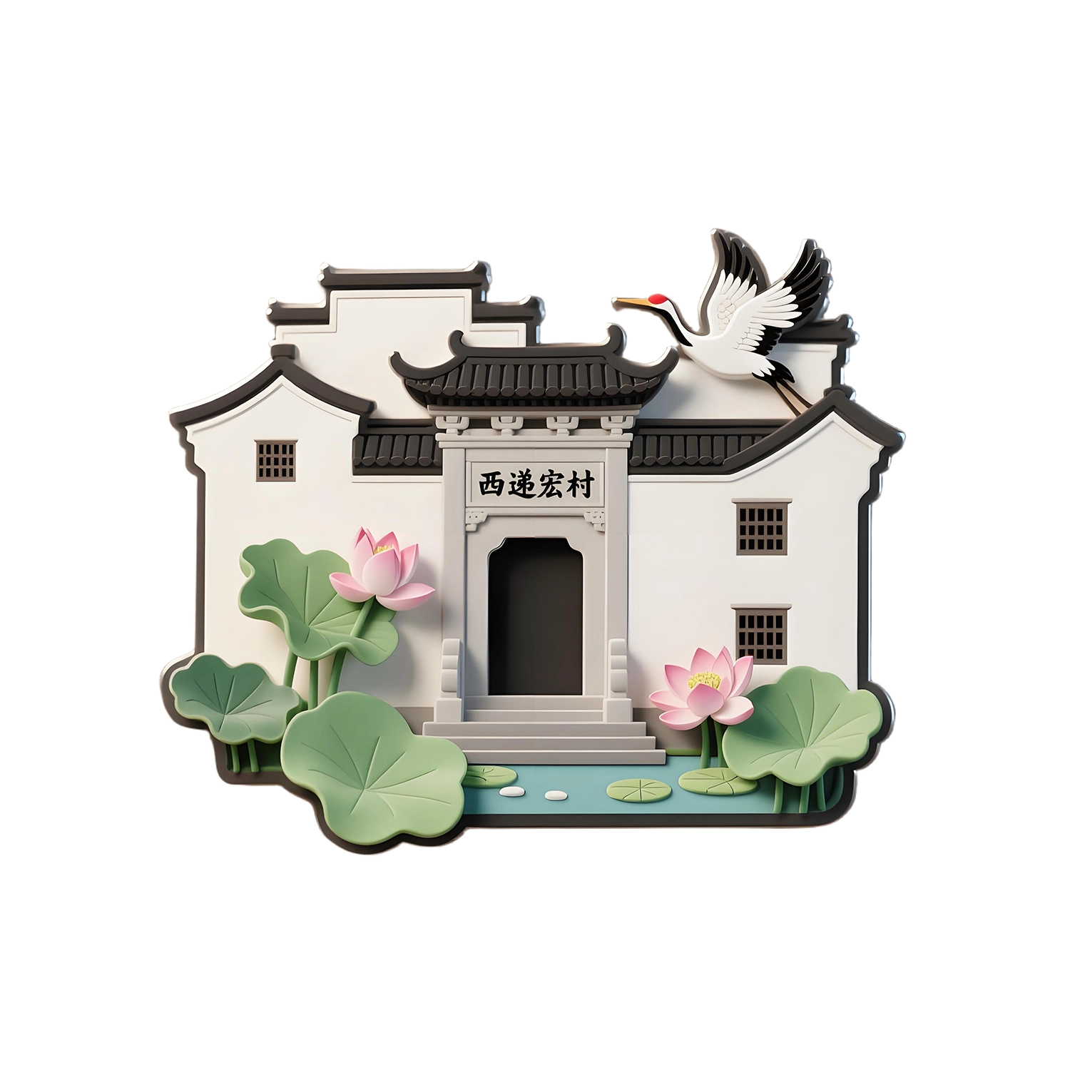 Huangshan Metal Fridge Magnet: A Timeless Keepsake from China’s UNESCO Heritage Villages