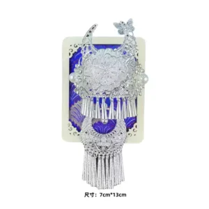 Guizhou Miao Silver Hat Fridge Magnet – A Cultural Keepsake from Qianhu Miao Village